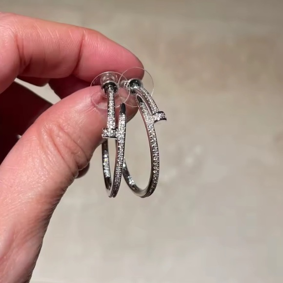 Just Un Clou Gold Crystal Nail Earrings - Picture 6 of 16